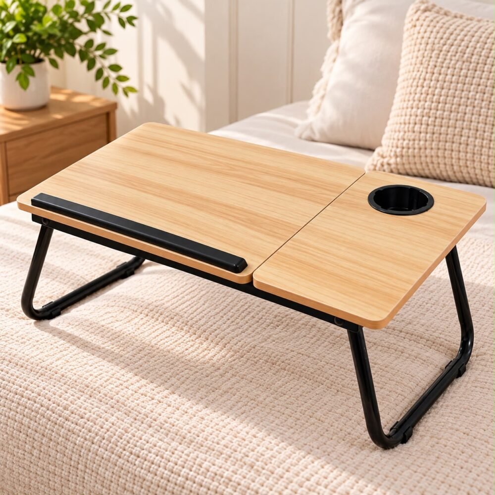 Mesa plegable con inclinación regulable