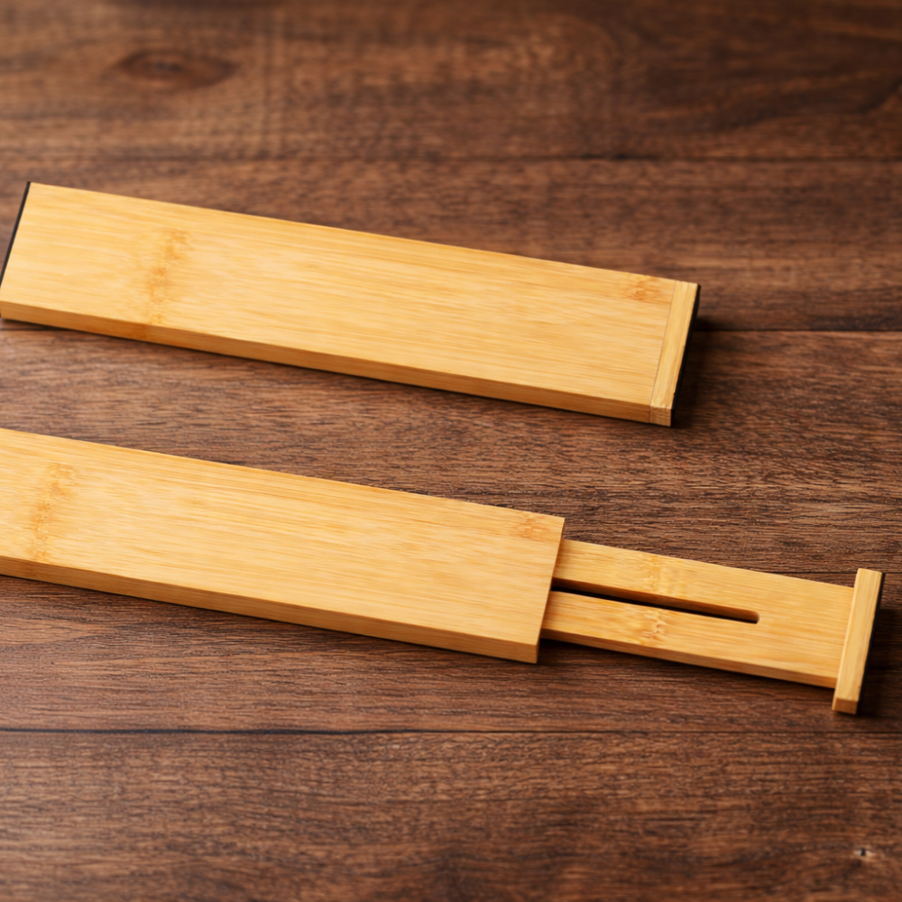 Separadores de cajon en bambú x2