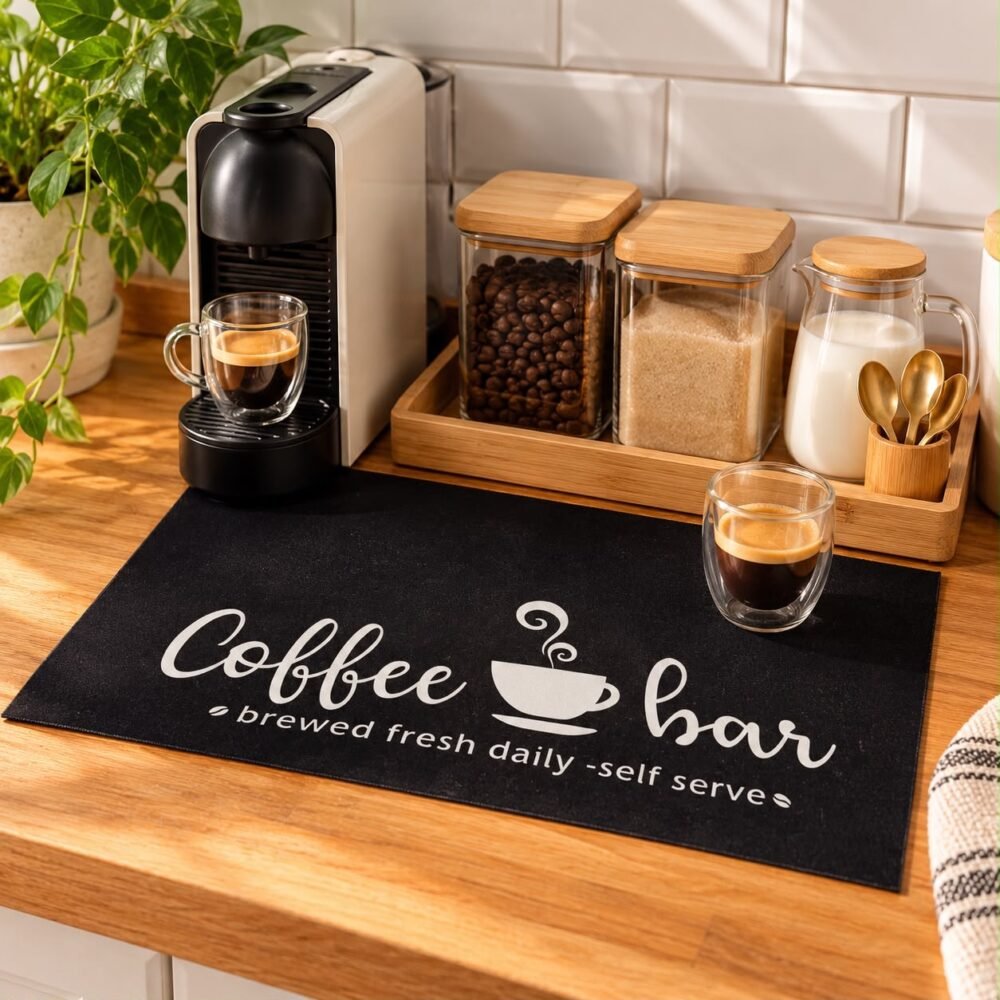 Mat para coffee station