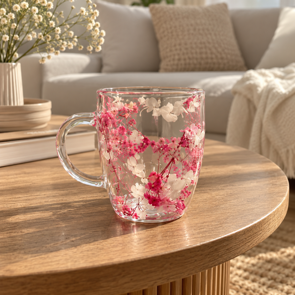 Taza doble vidrio FLORA 250ml