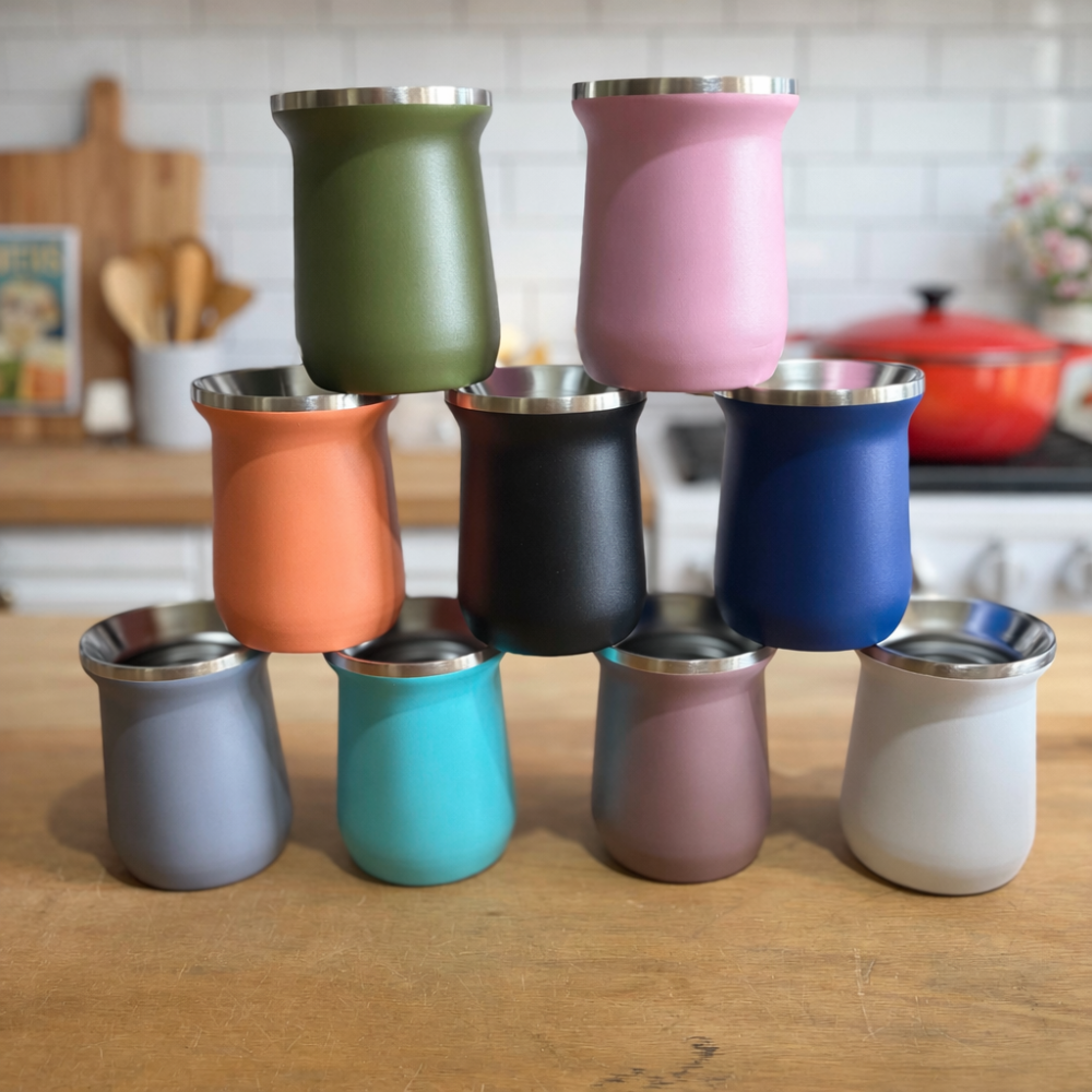 Mate acero inoxidable