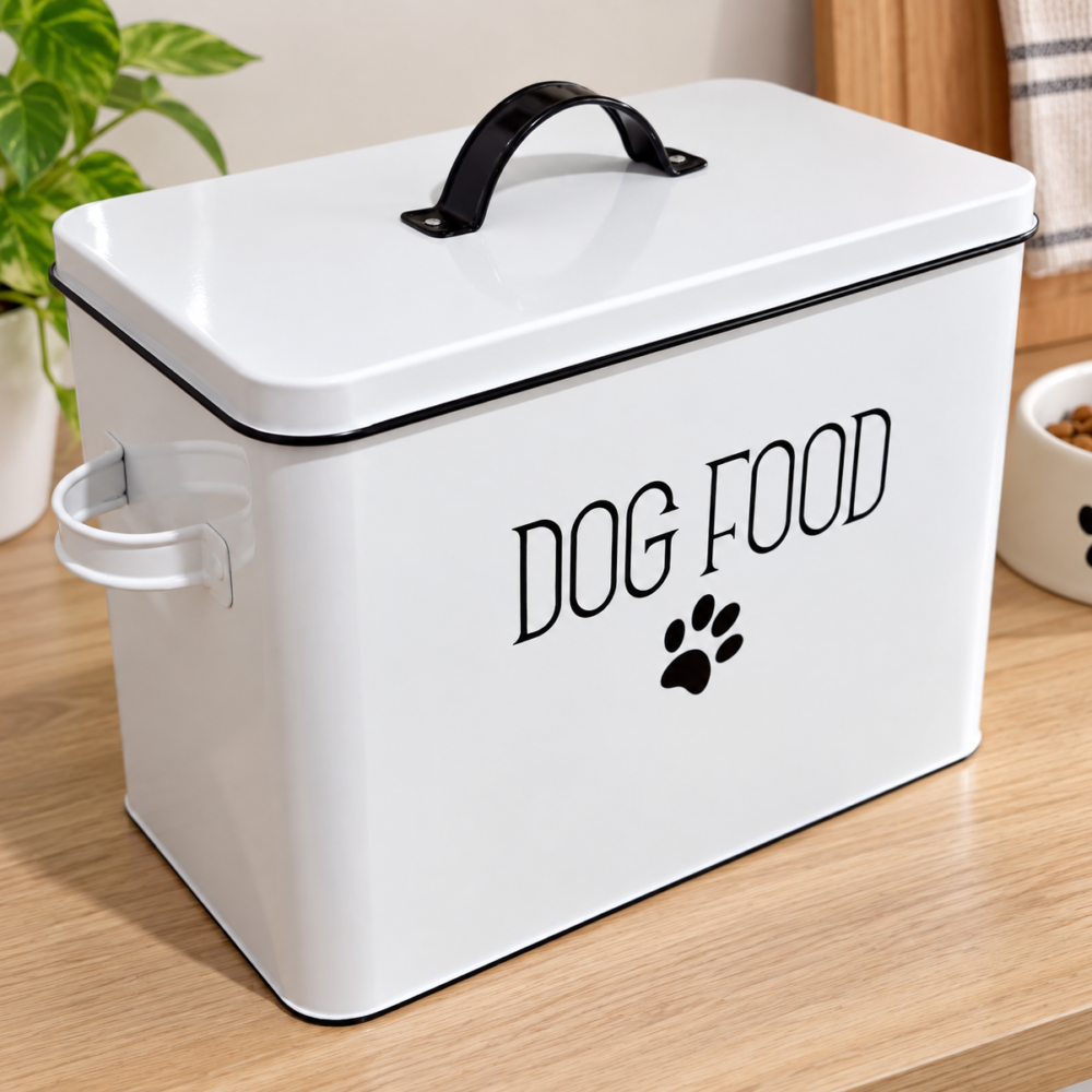 Contenedor de comida para perro - rectangular