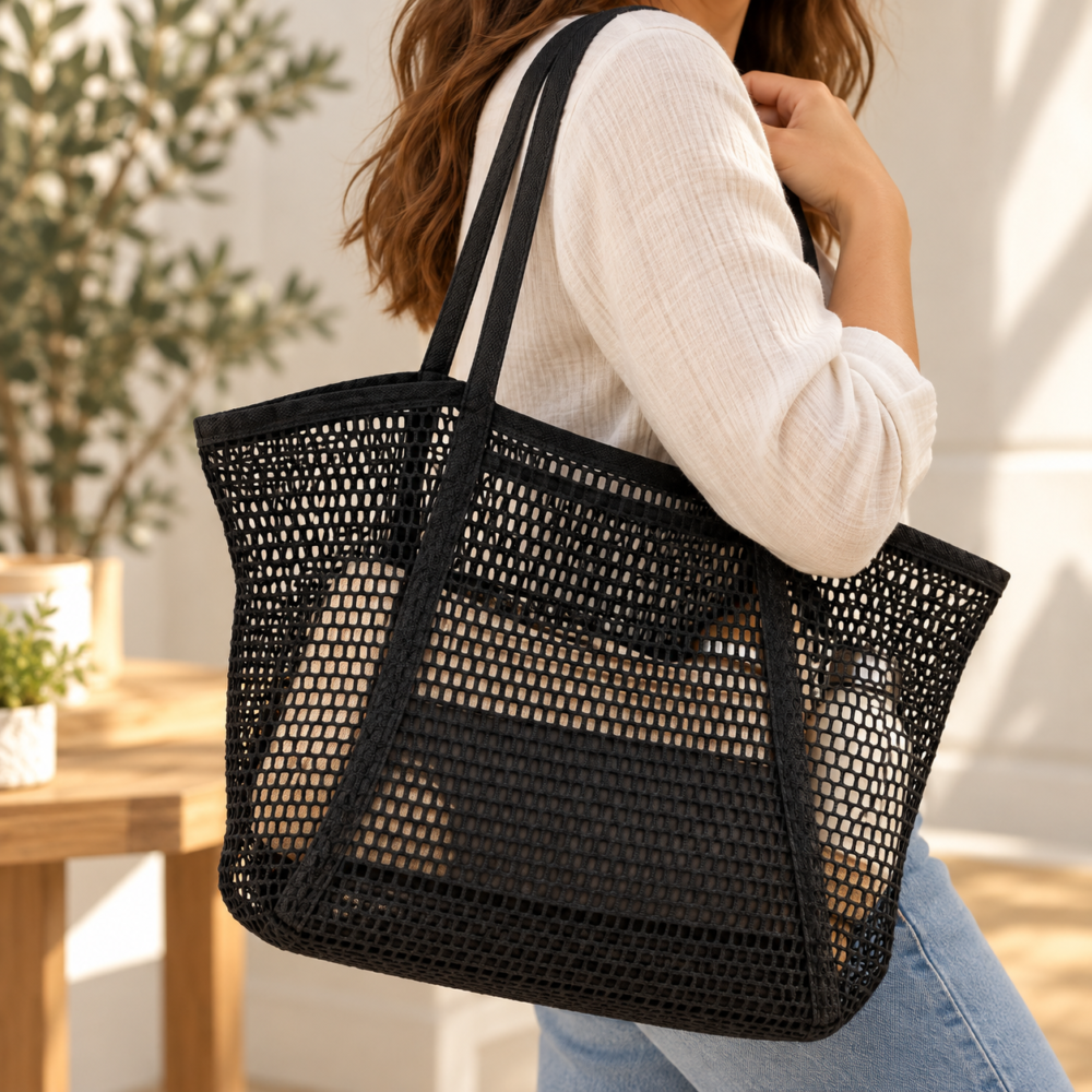 Bolso tipo red - Negro
