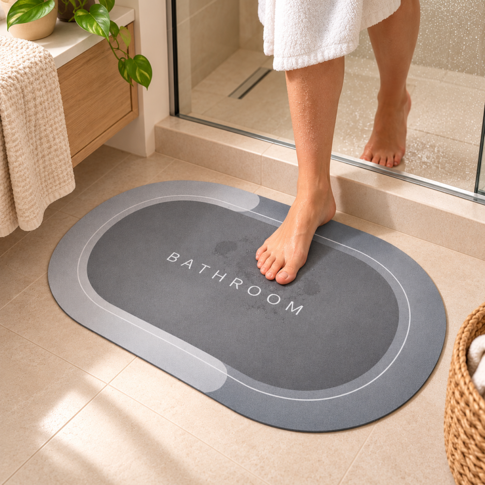 Alfombra BATHROOM gris