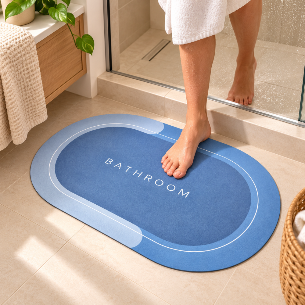 Alfombra BATHROOM azul