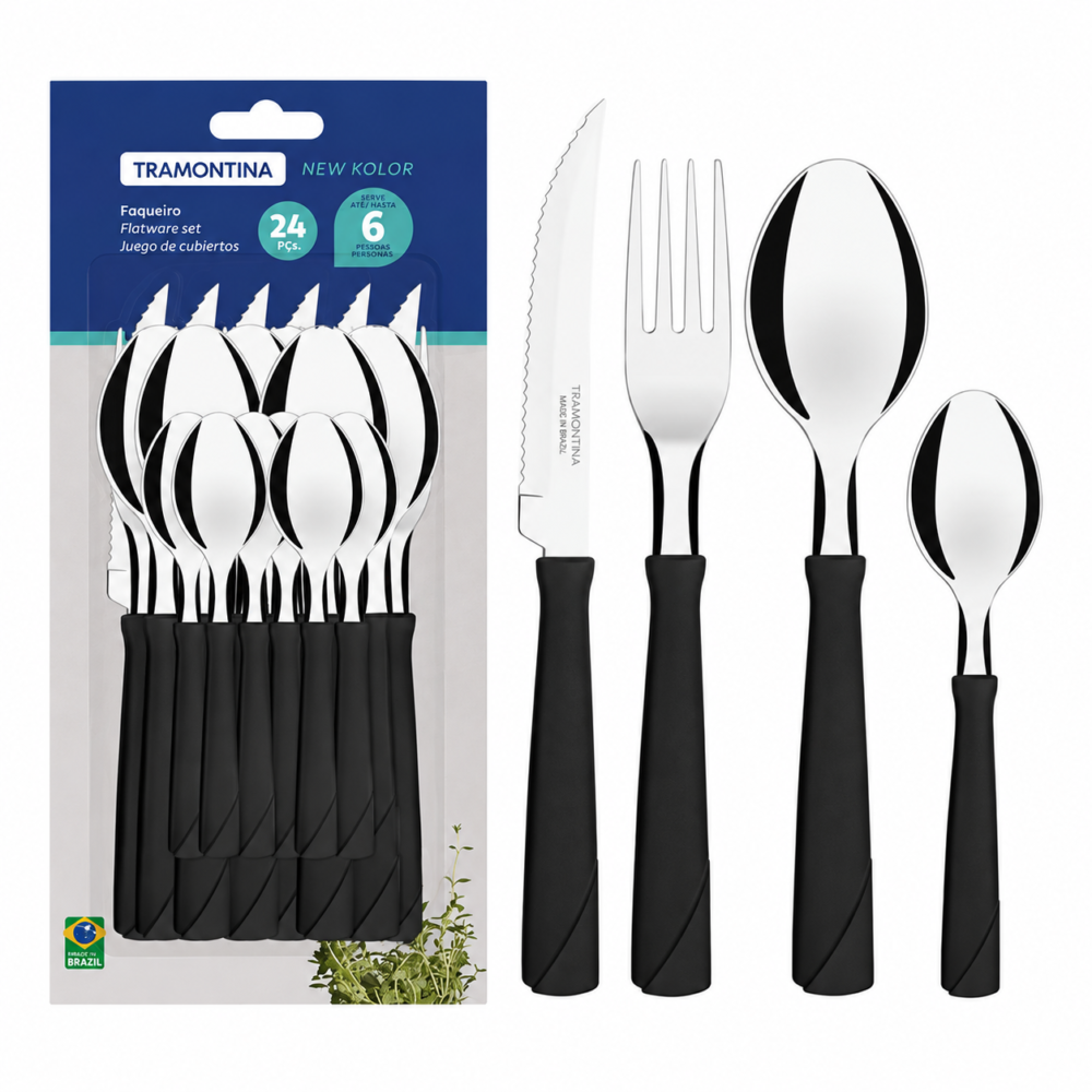 Set de cubiertos tramontina 24pz