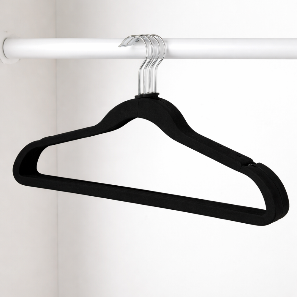 Perchas de terciopelo x10