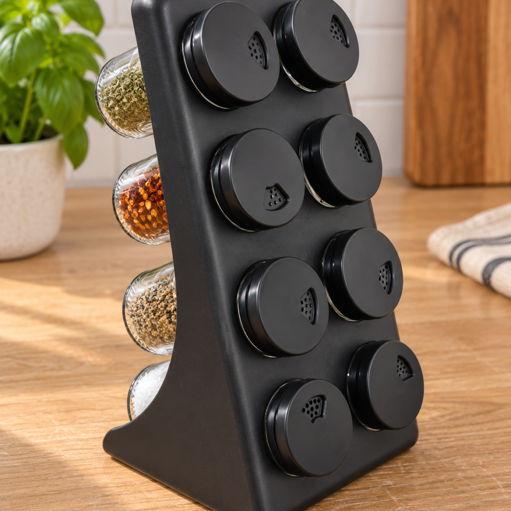 Set de 8 especieros con soporte plástico