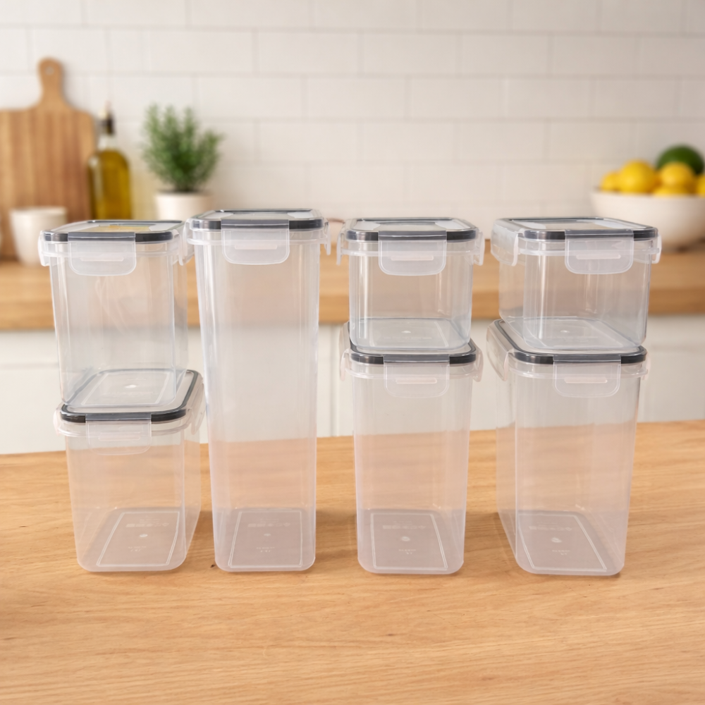 Set de 7 contenedores plásticos