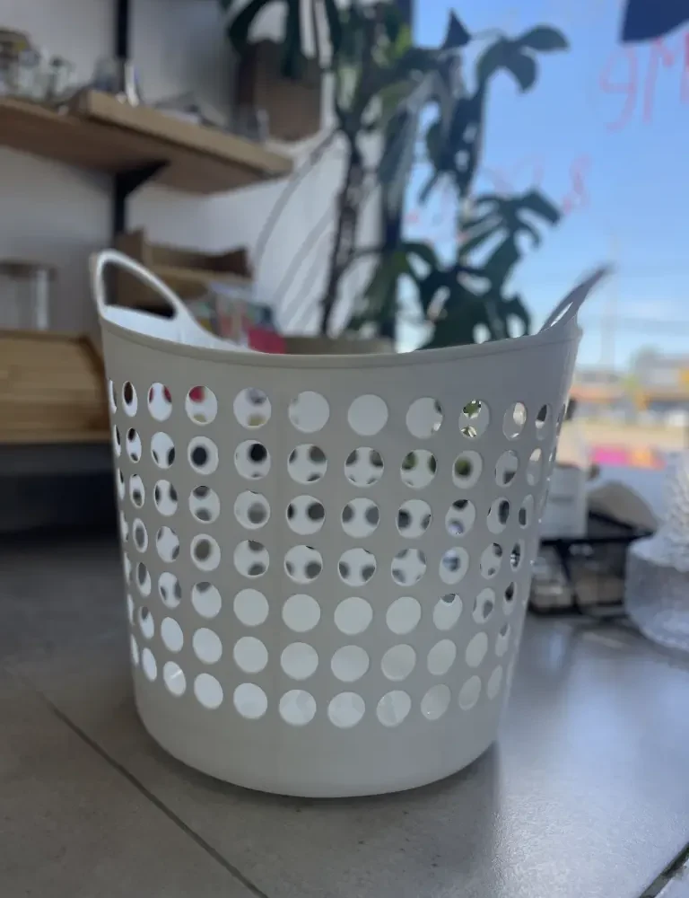Canasto para ropa BLANCO