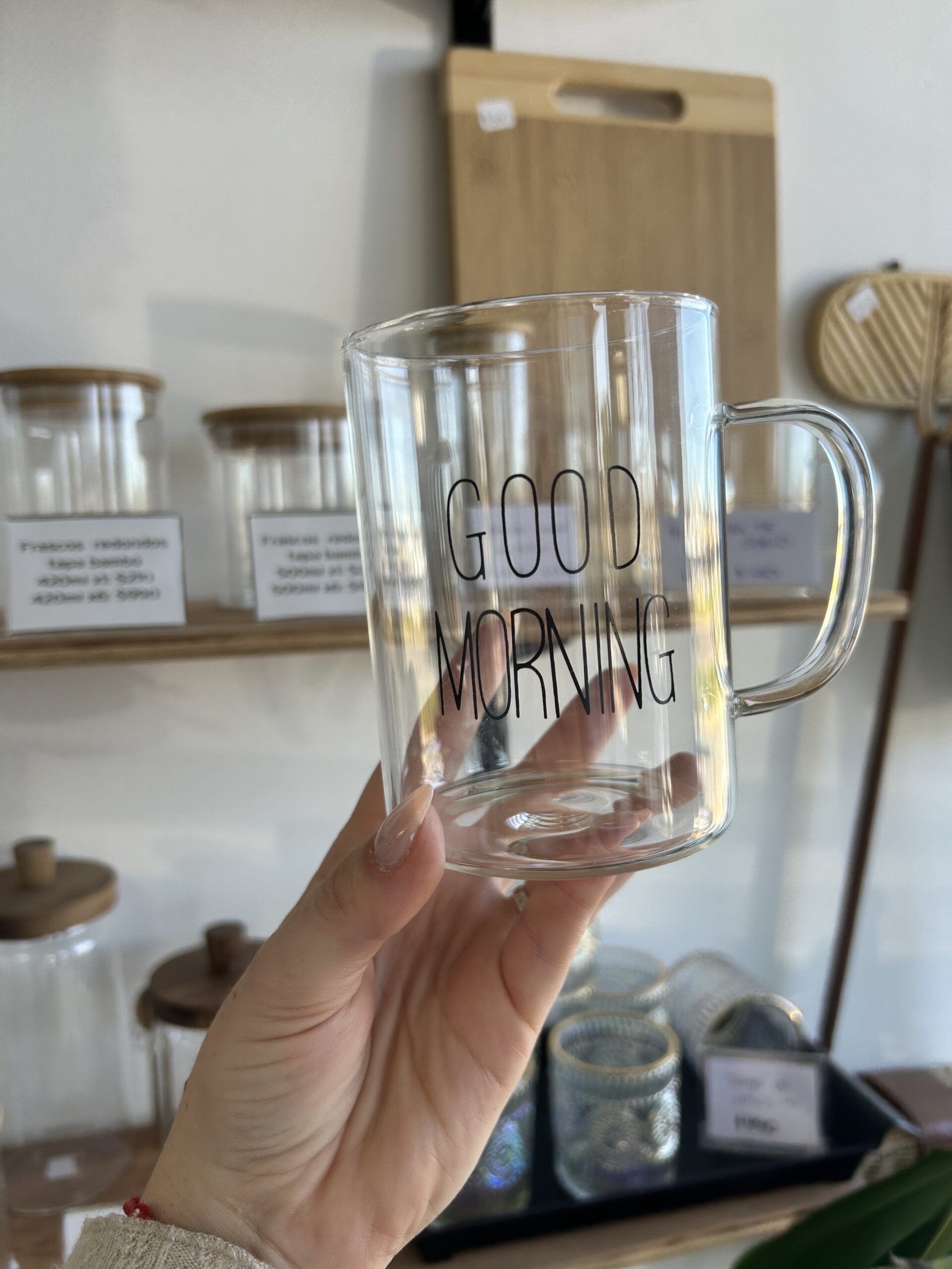 IMG_6840 Taza transparente Good Morning - Imagen 1