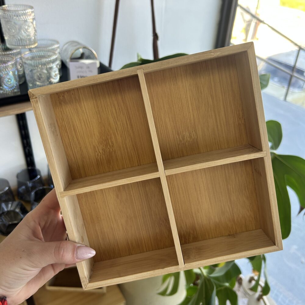 Organizador bambú 4 divisiones