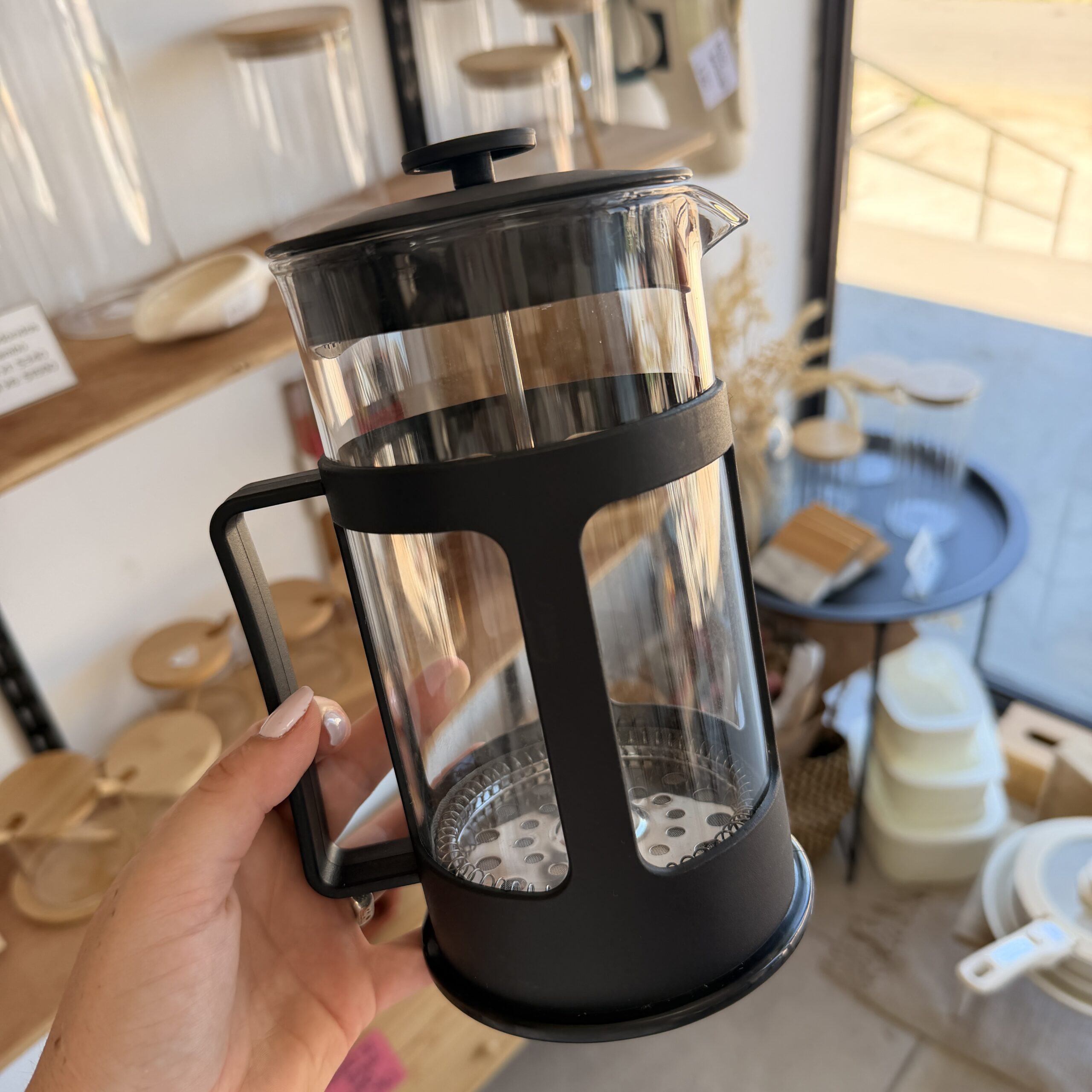 IMG_7402 Prensa Francesa 1000ml NEGRA - Imagen 1