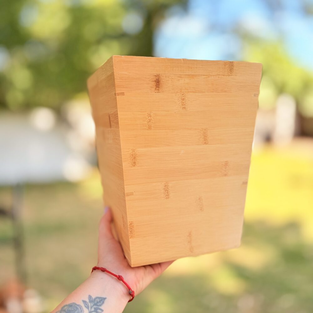 Papelera de bambú