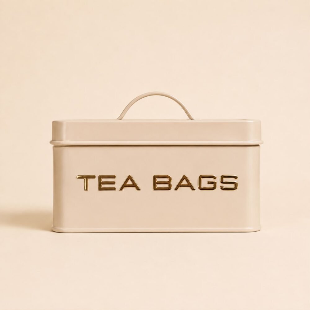Caja de té en metal 6div