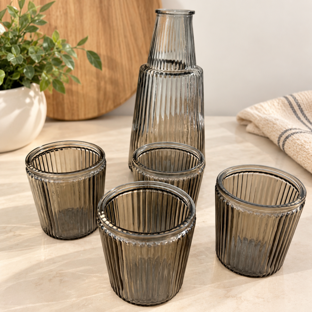 Set de jarra + 4 vasos