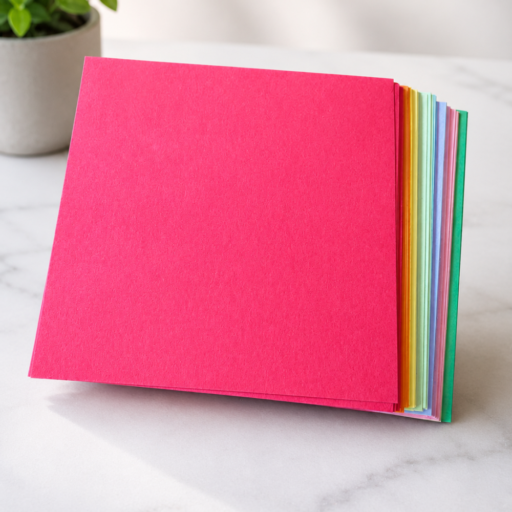 Papel glasse- varios colores 10x10