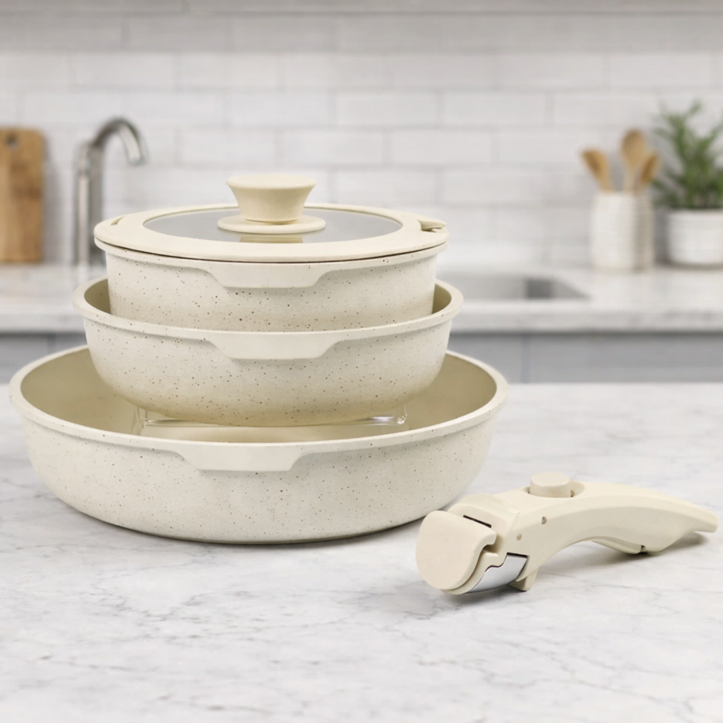 fa687f9f-7a16-40c0-a470-b6fdfcc24d0a Ollas con mango desmontable 5 piezas NUDE - Imagen 1